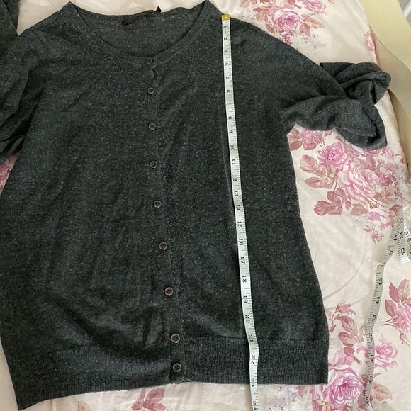 THE LIMITED | Gray Wool Blend Cardigan Sweater - Picture 10 of 11